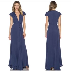 Revolve Tularosa Sid Blue Wrap Dress XS
